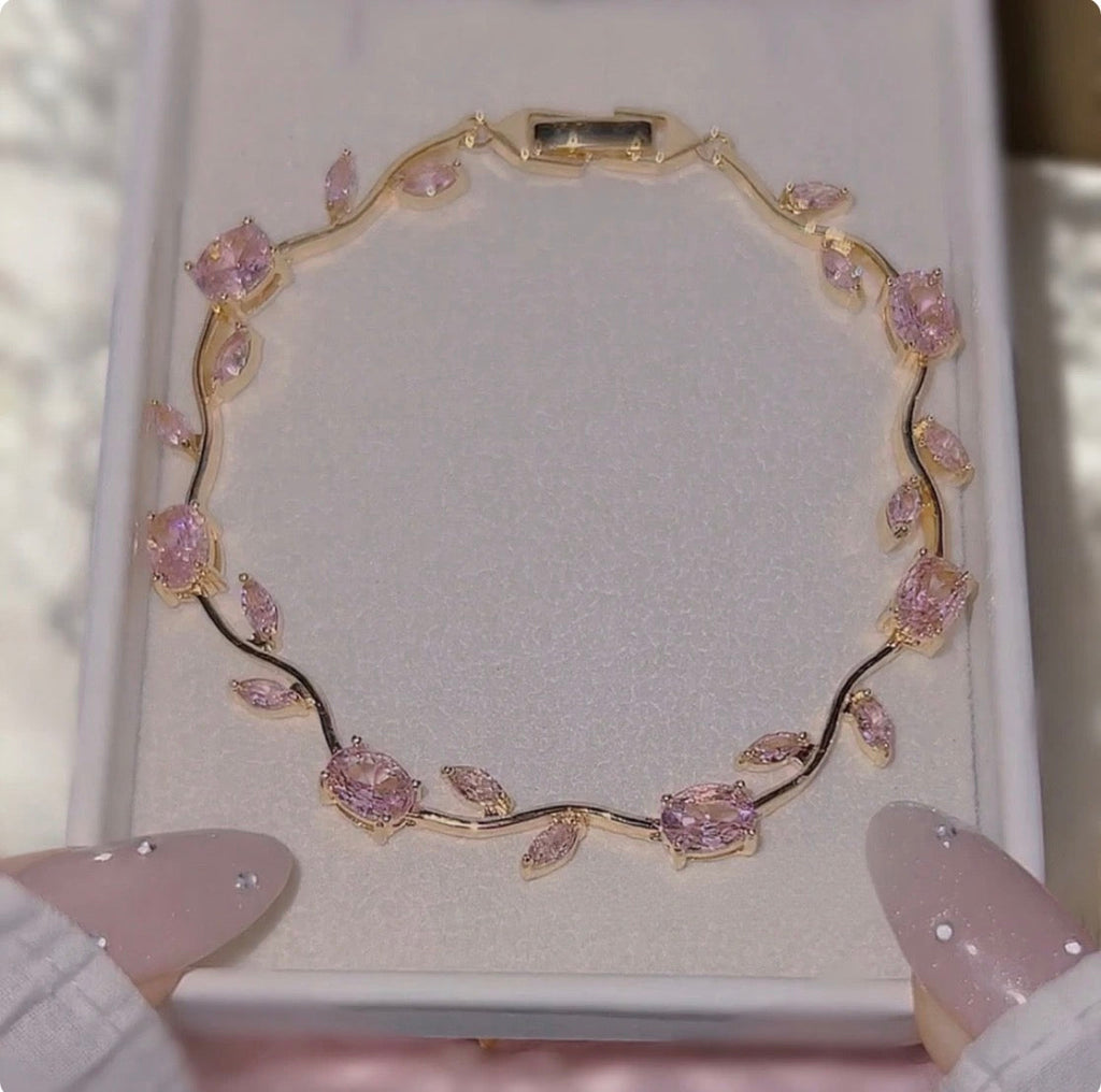Luminous Crystal Stones Tulip Bracelet