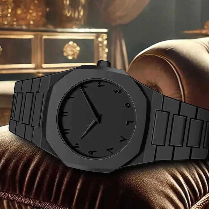 Men's Watch | Black Luxury Dial with Arabic Numerals