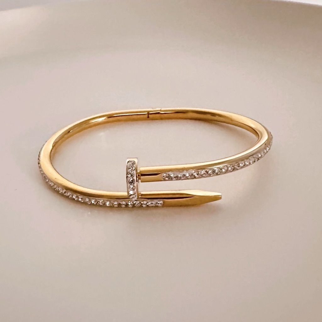 Stainless Steel Keel Bracelet with Stones for Girls and Women | Stylish &amp; Durable – Wides Jewellery