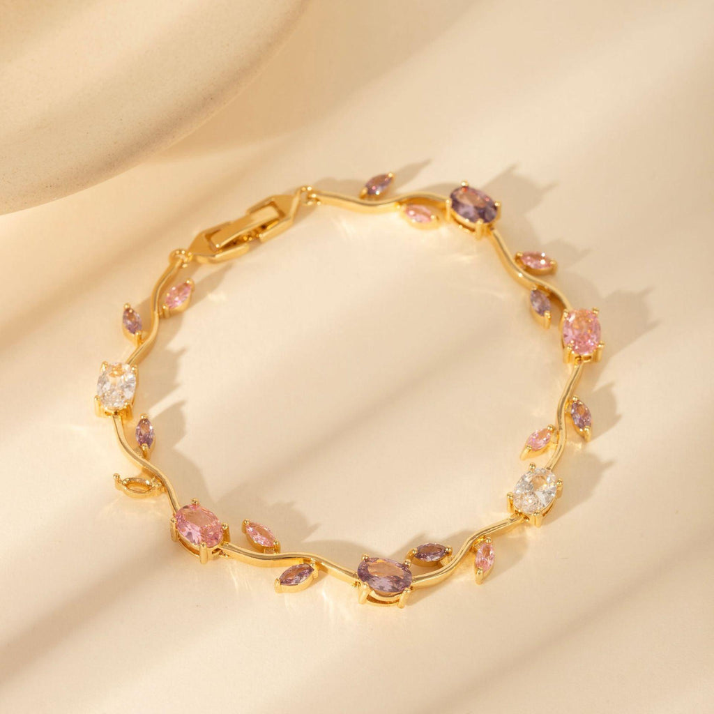 Luminous Crystal Stones Tulip Bracelet