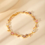 Luminous Crystal Stones Tulip Bracelet