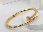 Stainless Steel Keel Bracelet with Stones for Girls and Women | Stylish &amp; Durable – Wides Jewellery