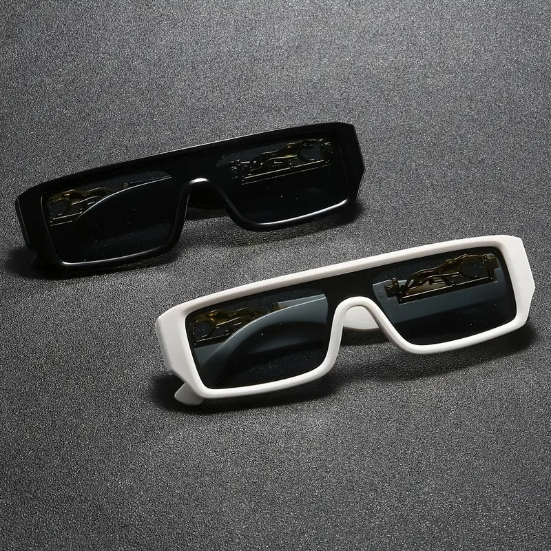 stylish leopard print metal-accented eyeglasses