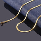 Silver Thin Snack Neck Chain for Men & Boys